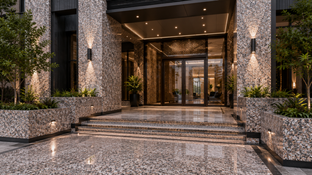 Natural stone outdoor steps – Beacon Capital