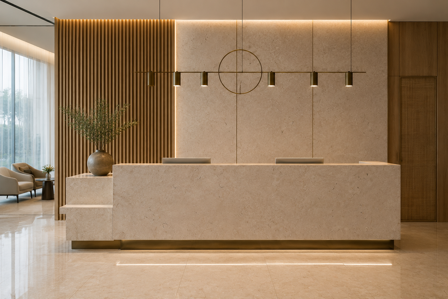 GALALA EXTRA marble reception counter inspiration