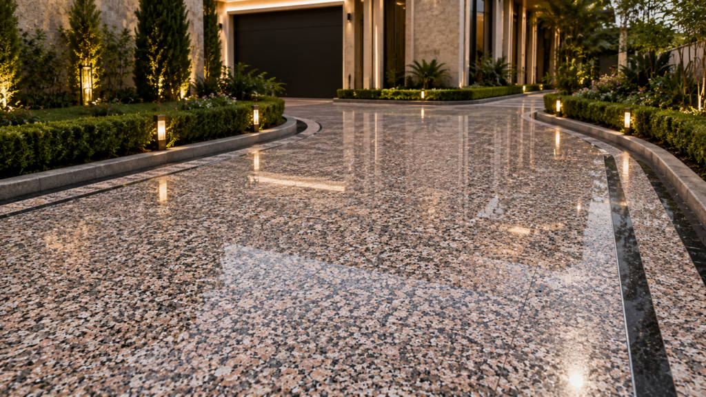 Natural stone garden pathway – Beacon Capital