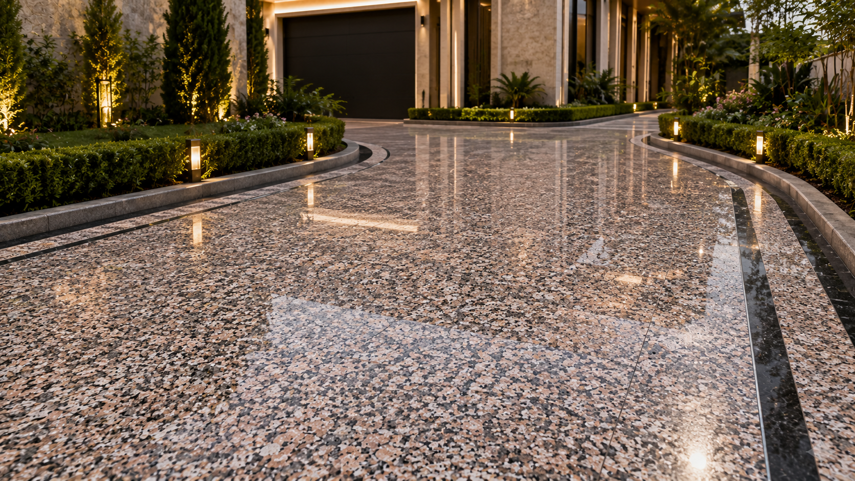 Natural stone garden pathway – Beacon Capital