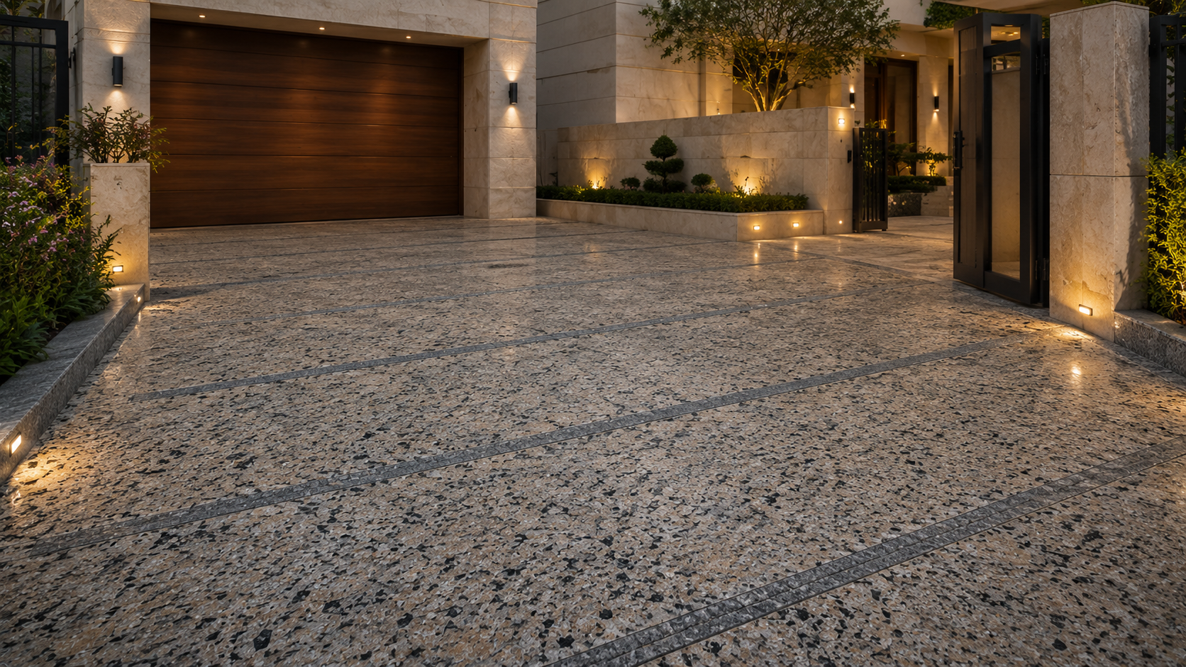 Natural stone driveway paving – Beacon Capital