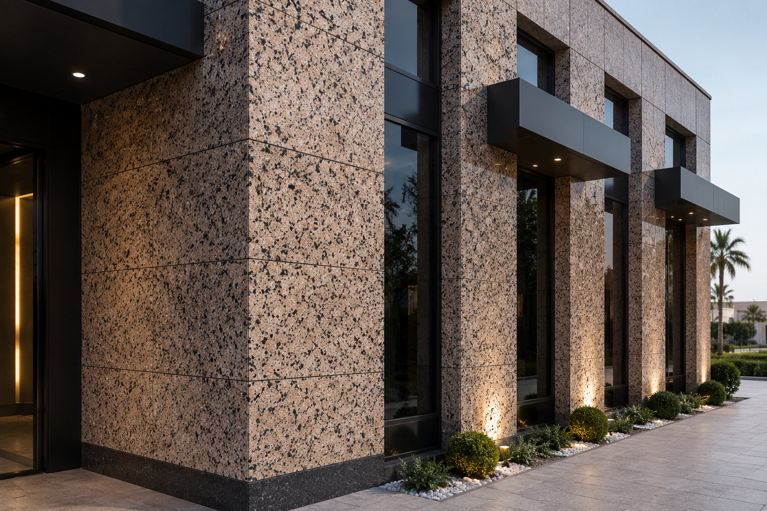 Natural stone villa exterior – Beacon Capital