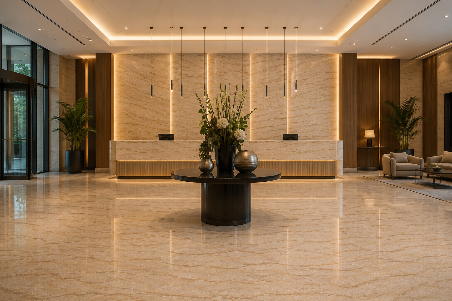 Fantazia Sylvia marble hotel lobby application reference