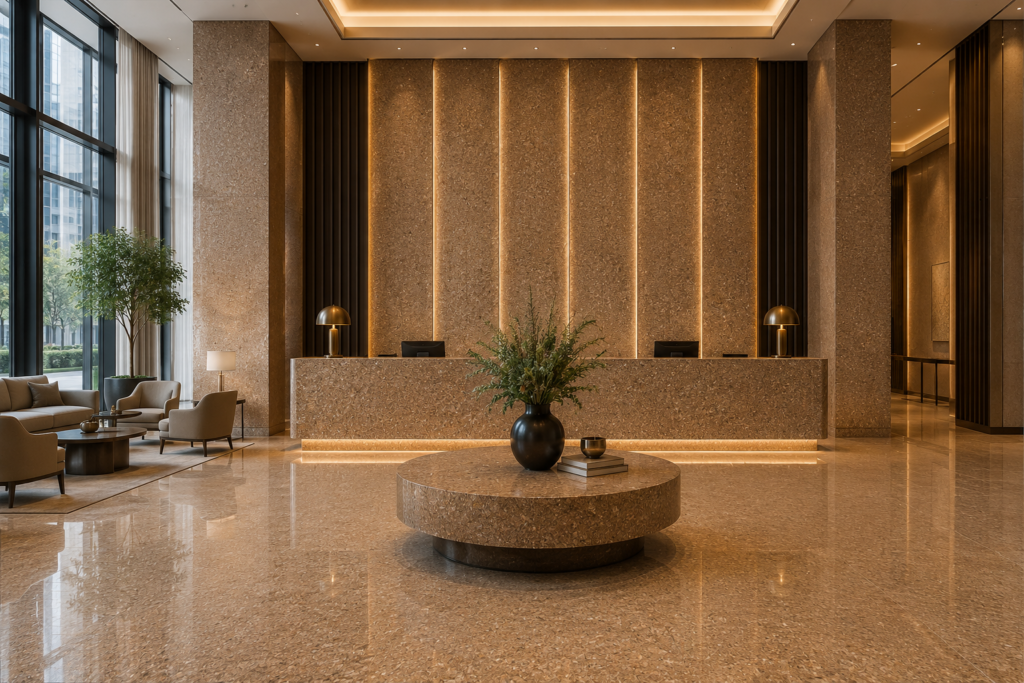 Imperial marble hotel lobby application reference