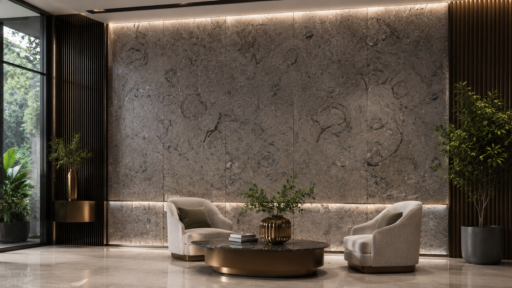 Light Nilo Grey marble wall cladding