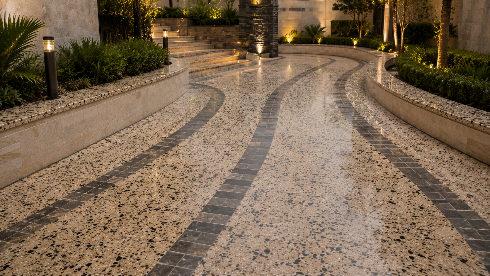 Natural stone outdoor paving – Beacon Capital