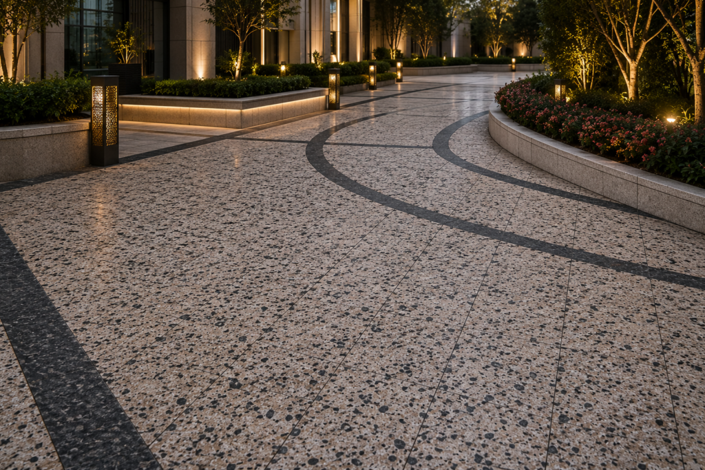 Natural stone outdoor paving – Beacon Capital