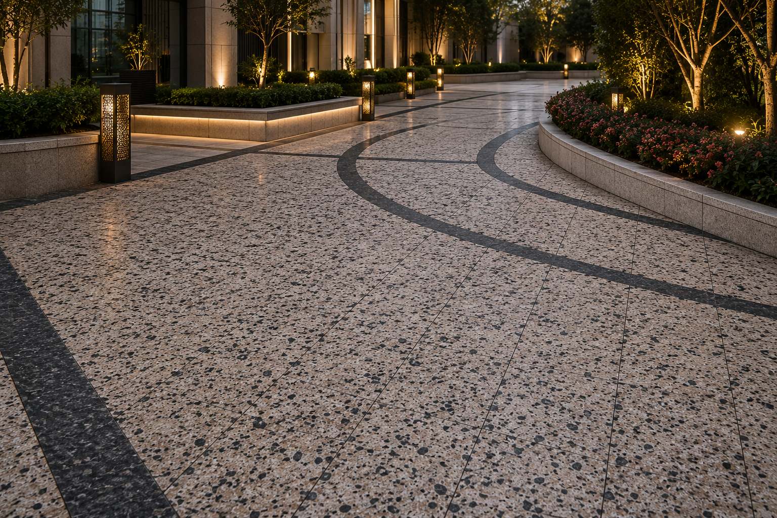 Natural stone outdoor paving – Beacon Capital