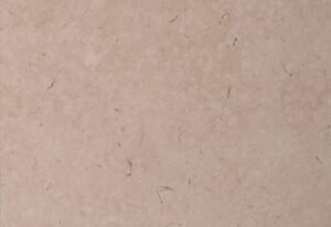 Polished Galala Egyptian beige marble surface with natural fossil detail